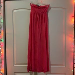 Hot pink maxi dress